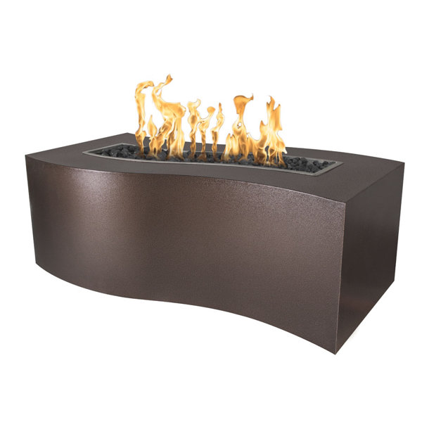 The Outdoor Plus Billow Steel Propane/Natural Gas Fire Pit Table | Wayfair